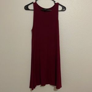 Burgundy tank dress